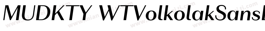 MUDKTY WTVolkolakSansDisplay Regula字体转换
